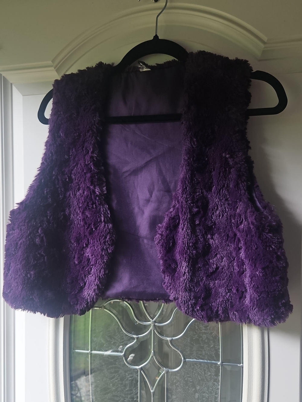 Apt. 9 Plush Purple Faux Fur Vest